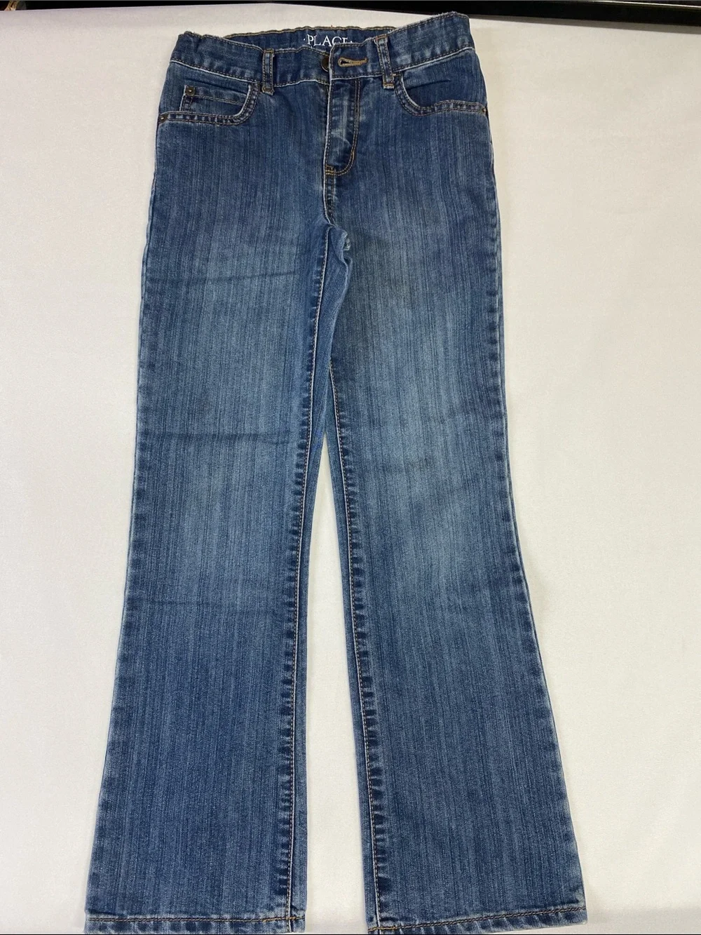 Children's Place Boys Blue Denim Bootcut Jeans Size 10S (4 Pairs)